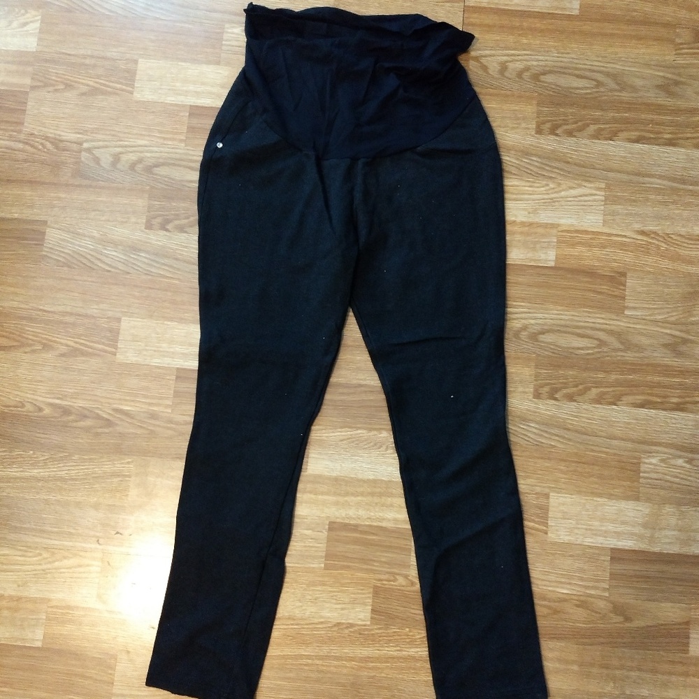 Grey skinny maternity pants